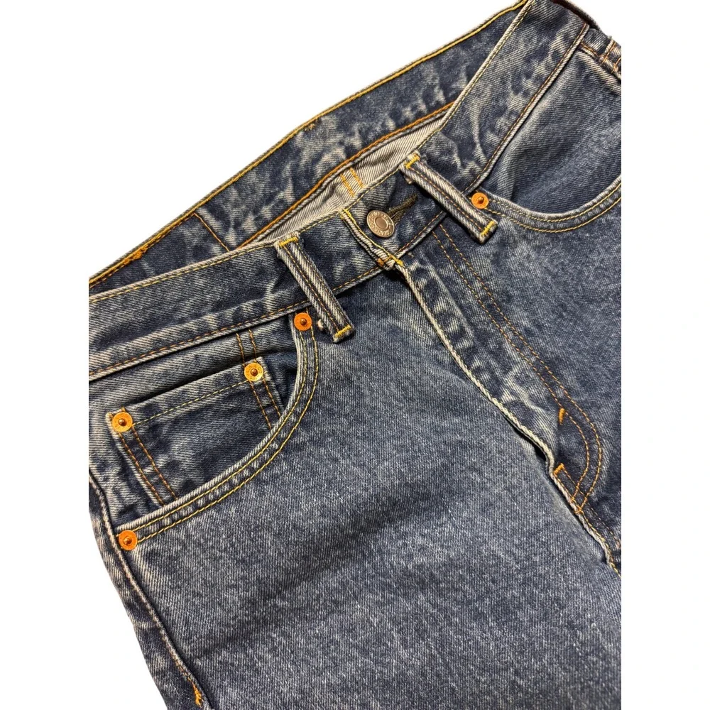Levis 505 Regular Fit Straight‎ Leg Jeans Mens 29x30 Medium Wash Blue Denim